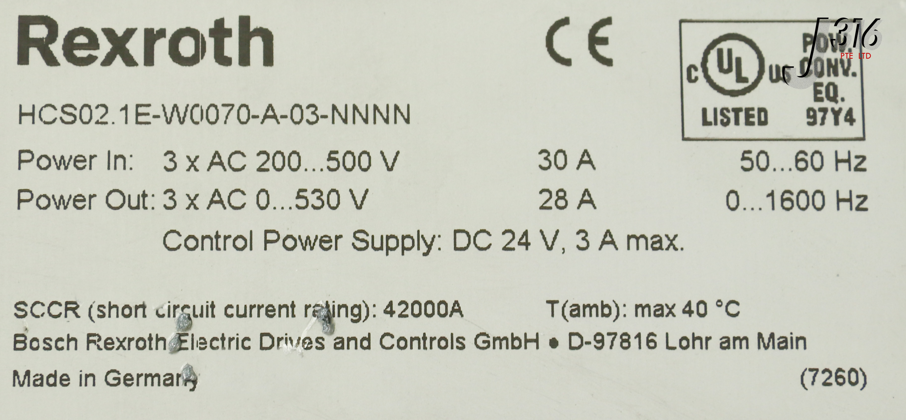 25423 REXROTH INDRADRIVE HCS02 CONTROLLER, R911305034 HCS02.1E